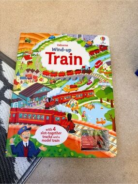 Born Wind-up Train Board Book with Red Train